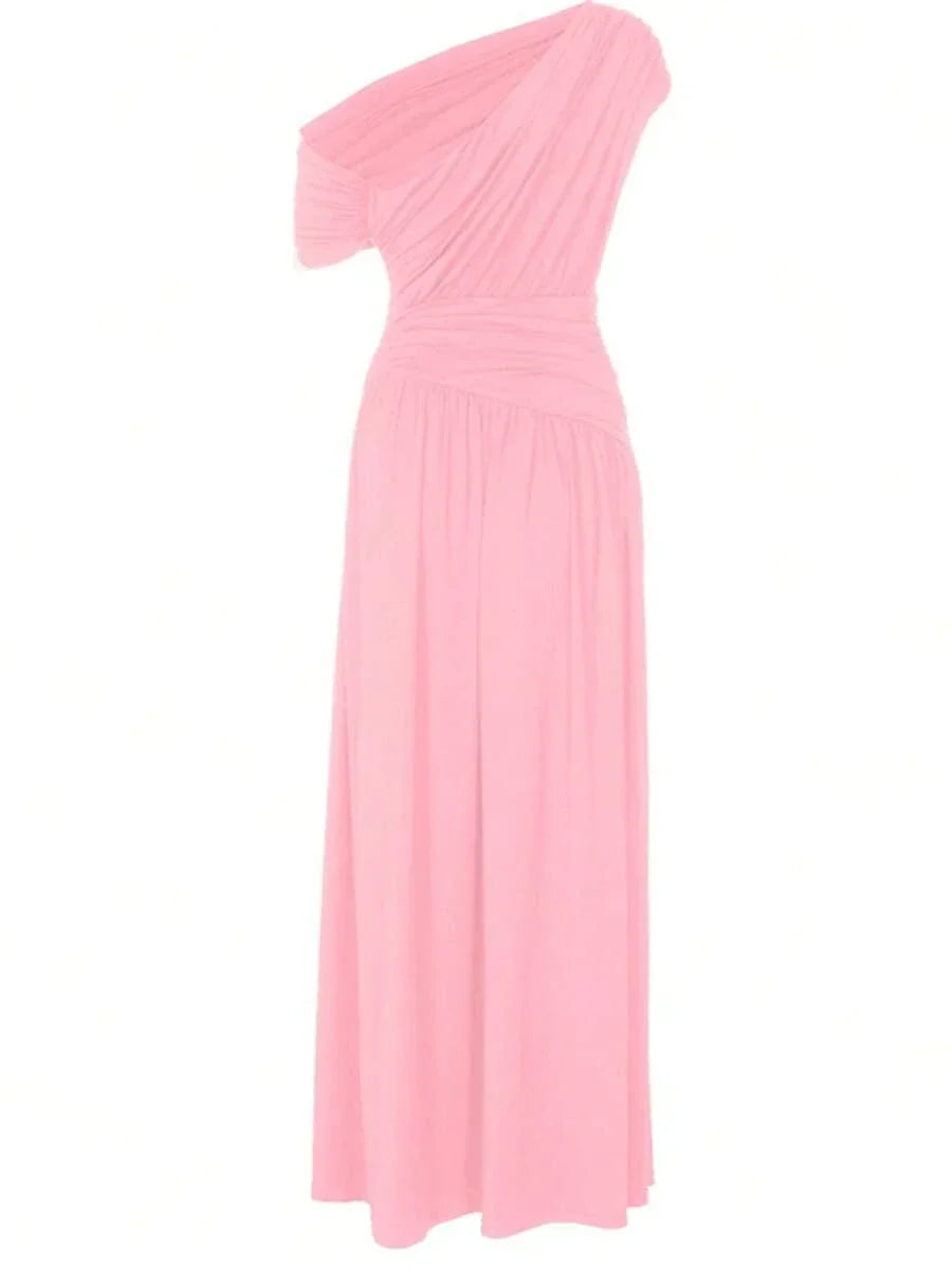 ZÉPHYR — One-Shoulder Ruched Maxi Dress