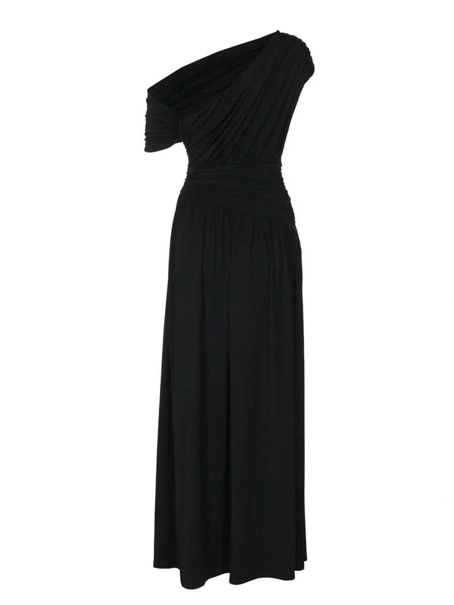 ZÉPHYR — One-Shoulder Ruched Maxi Dress