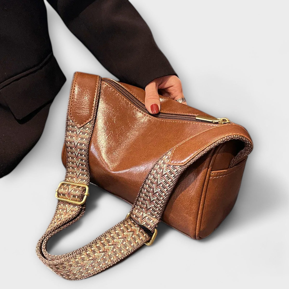 Crossbody Structured Woven Bag Casual for Women